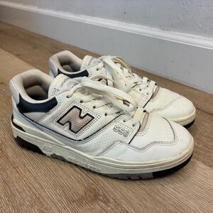 New Balance 550 White Grey Black BB550LWT US 5.5 EU 38 Leather Sneakers